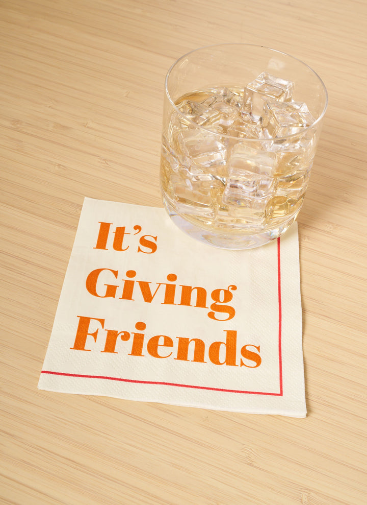 'It's Giving Friends' Cocktail Napkins/26pk
