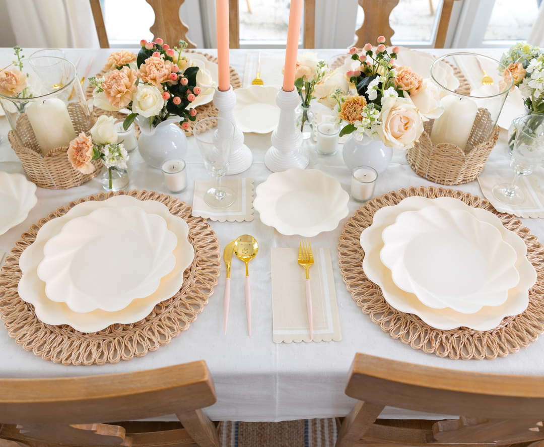 Simply Eco Salad Plate- Cream/8pkg