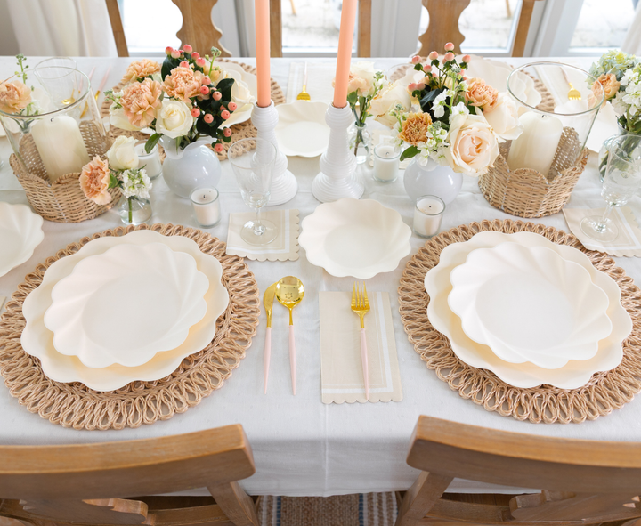 Simply Eco Salad Plate- Cream/8pkg