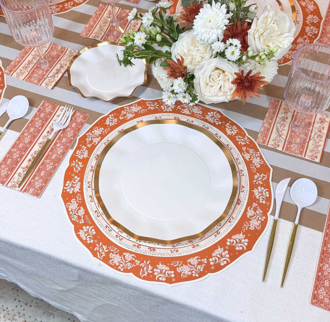 Pumpkin Garden Table Setting