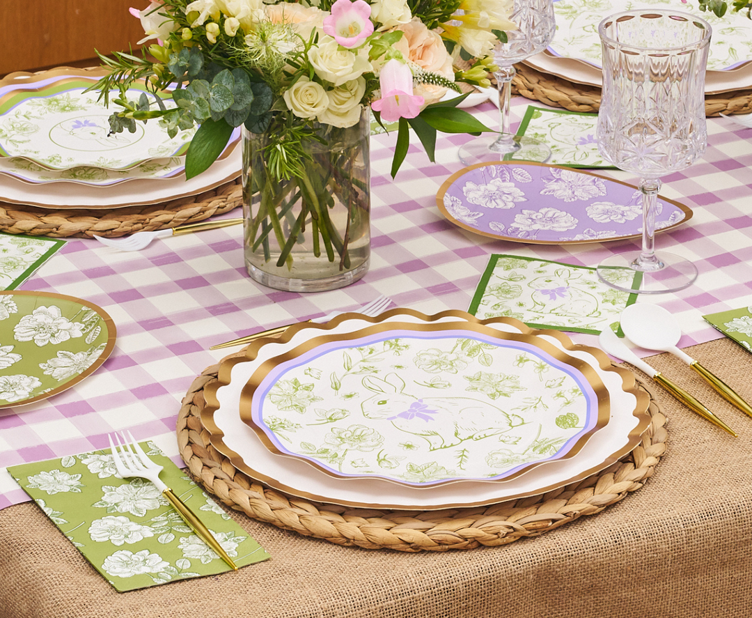 Easter Toile Dinner Plates/8pk
