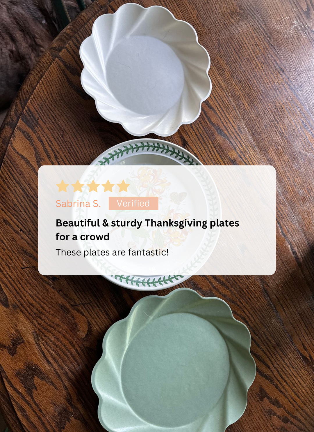 Simply Eco Extra Large Plate- Sage/8pk