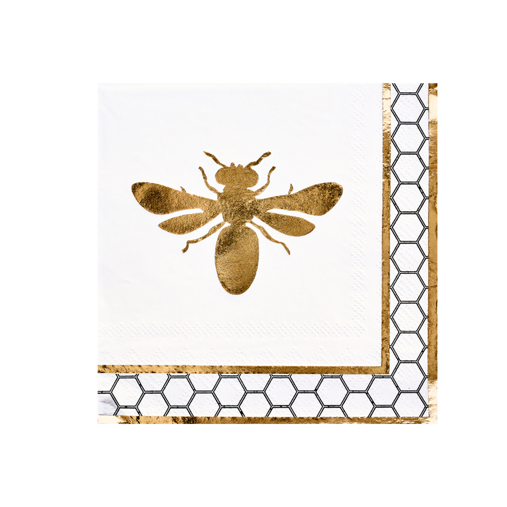 Honeybee Paper Cocktail Napkin/20pk