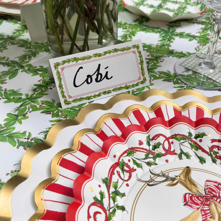 Holly Berry Place Card/10pk
