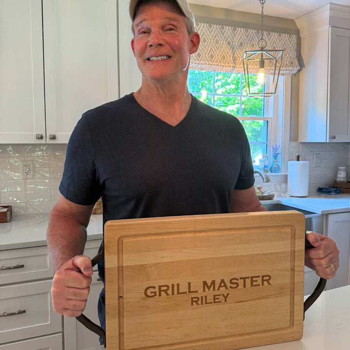 Personalized Maple Wood Cutting + Cheeseboard 18 x 12"