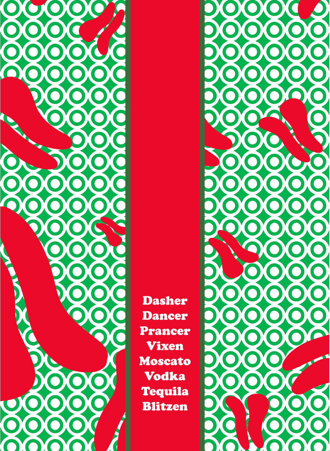 CHRISTMAS Blitzen Dish Towel