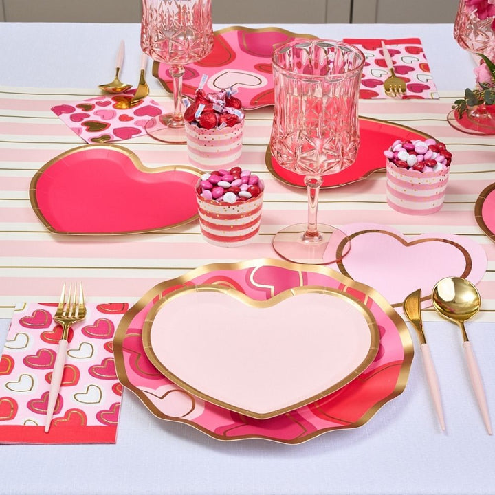 Heart Lunch Napkin Love Notes Assorted/16 pkg
