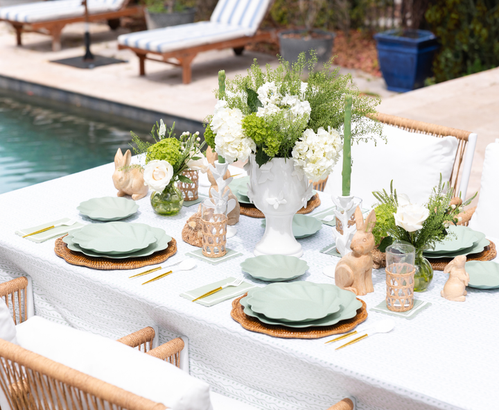 Eco-Friendly Table Setting- Sage