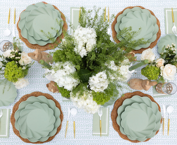 Eco-Friendly Table Setting- Sage