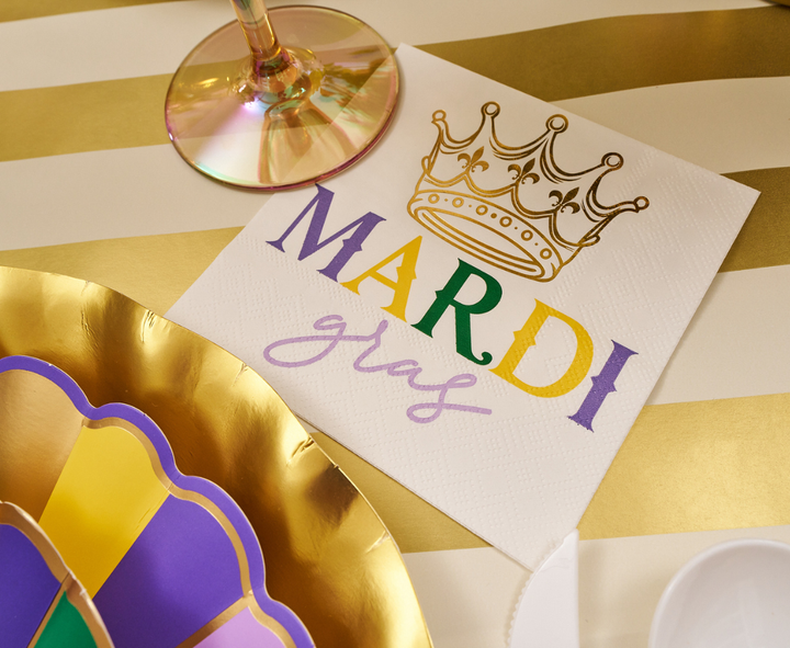 Let's Mardi Cocktail Napkins/26pk