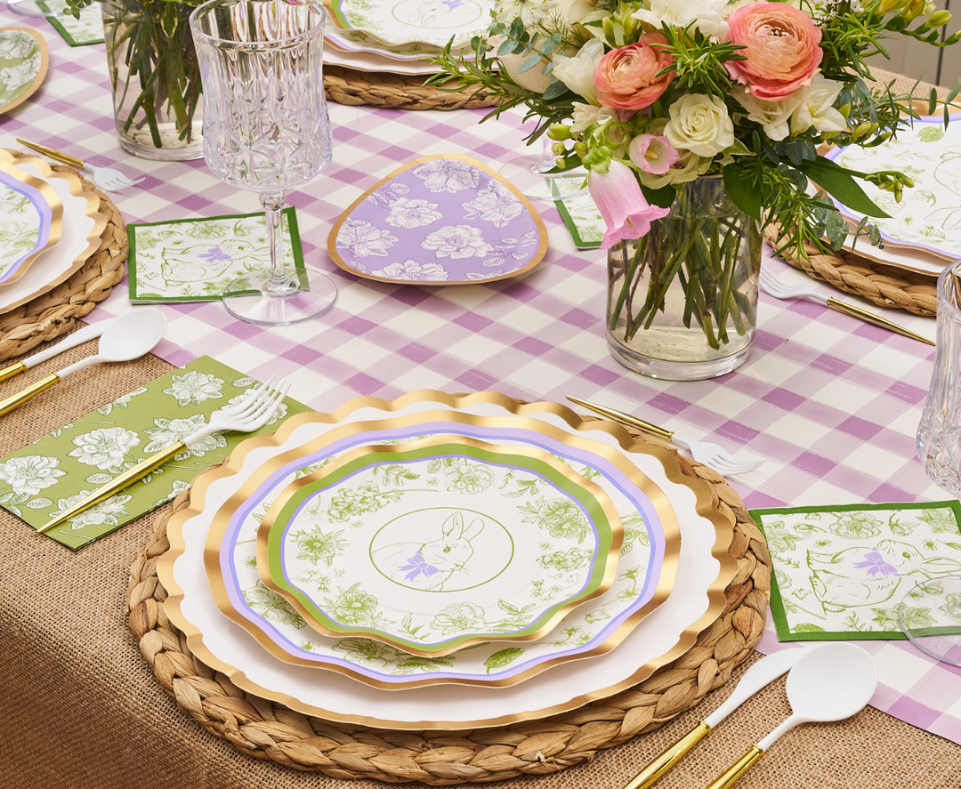 Easter Toile Salad Plates/8pk