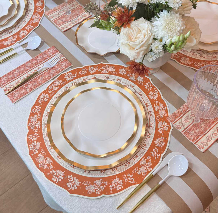 Pumpkin Garden Table Setting