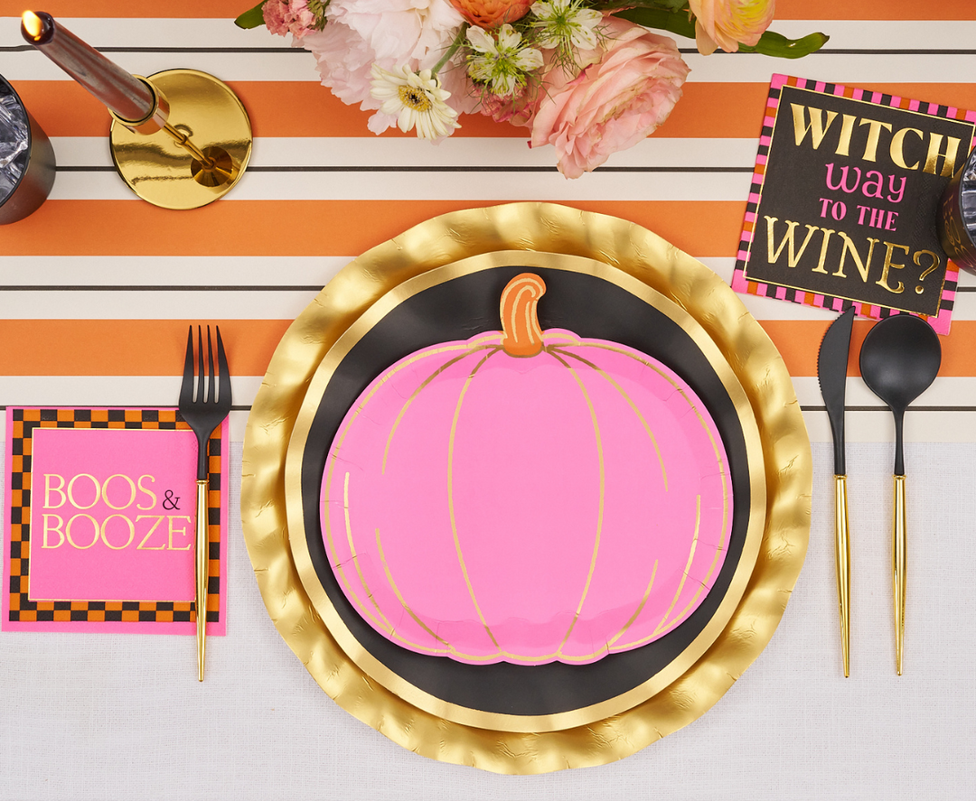 Boo Bold Assorted Die Cut Salad Plates/8pk