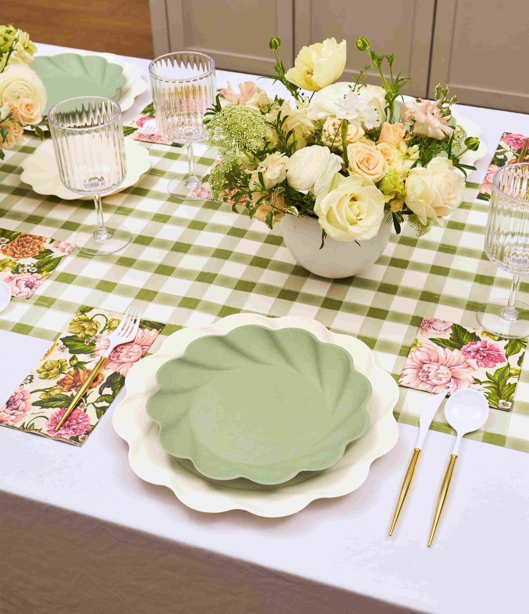 Garden Rose Table Setting