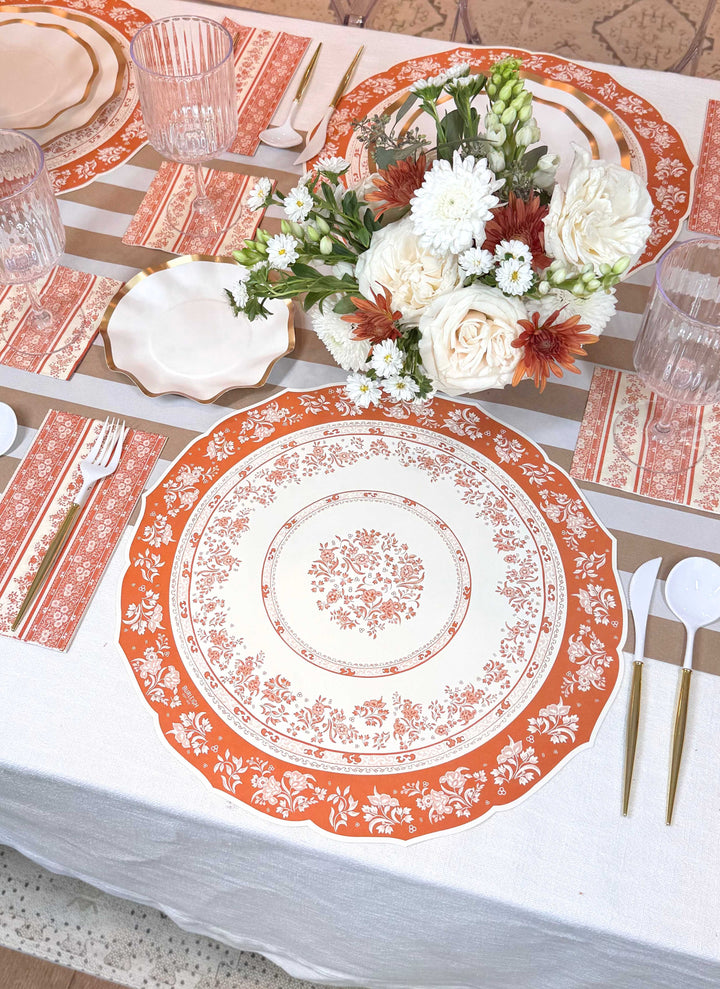 Pumpkin Garden Table Setting