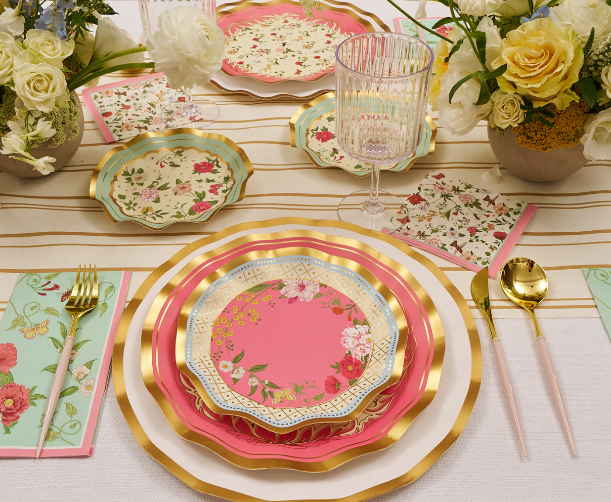 Rococo Ribbon Plate Rococo Salad Plates/8pk – Sophistiplate LLC