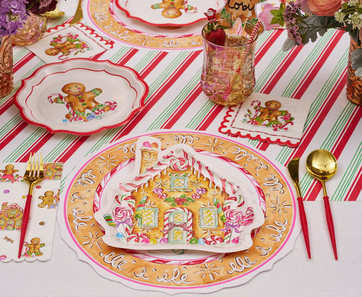 Gingerbread Die Cut Salad Plates/8pk