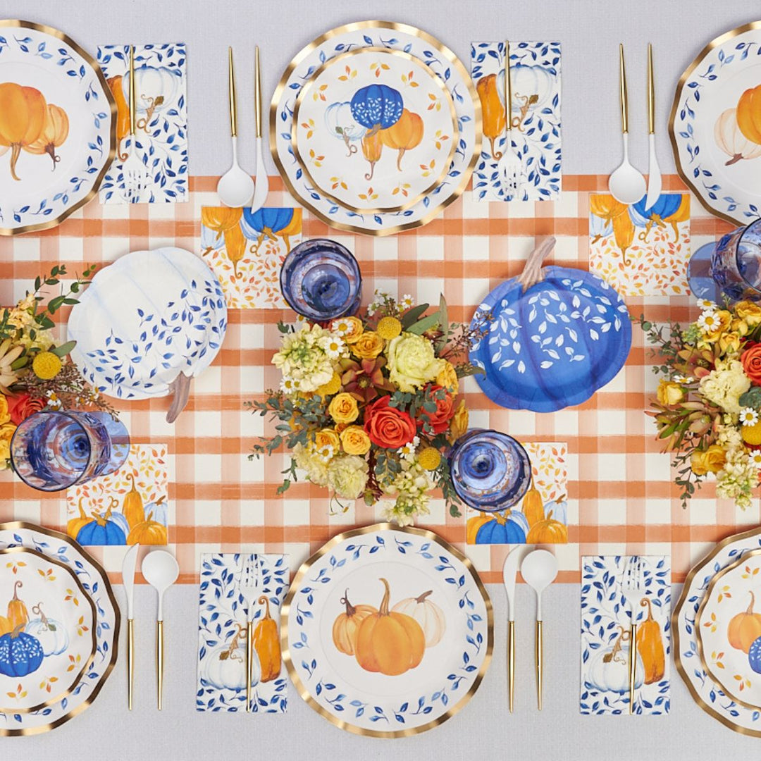 Wavy Salad Plate Harvest Blues/8 pkg