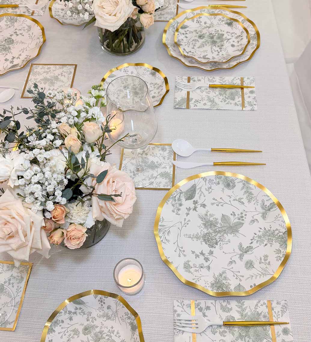 Timeless Table Setting: Sage