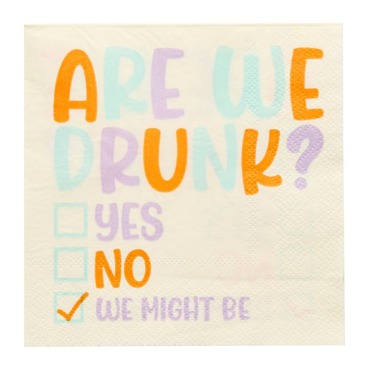 'Are We Drunk?' Cocktail Napkins/26pk