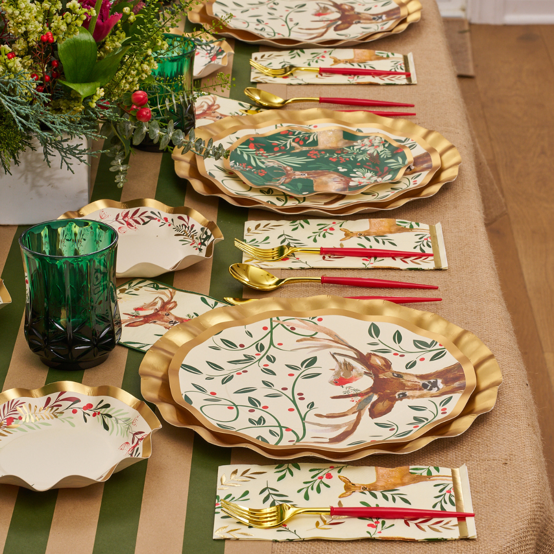 Christmas Forest Table Setting