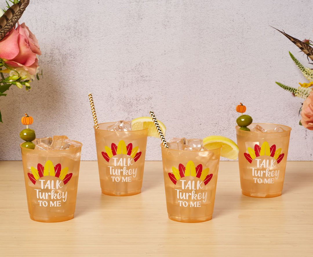 Give Thanks Frost Flex Cups/8pk - Talk Turkey to Me