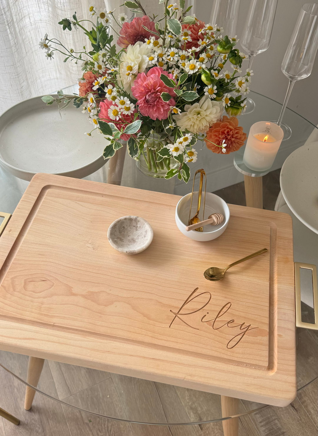 Personalized Maple Wood Cutting + Cheeseboard (Test)