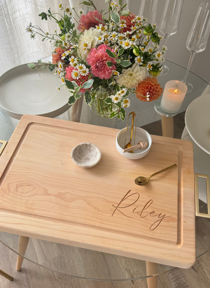 Personalized Maple Wood Cutting + Cheeseboard (Test)