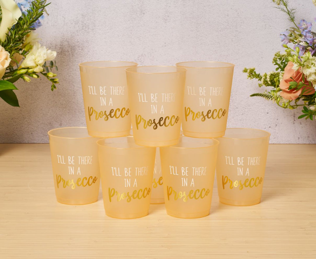 Cocktail Cheers Frost Flex Cups/8pk - I'll be there in a Prosecco