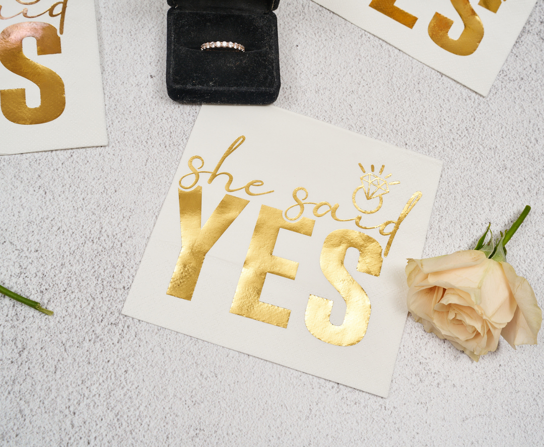 She said Yes Cocktail Napkins /26pk