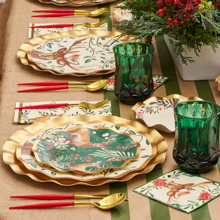 Christmas Forest Paper Cocktail Napkin/20pk