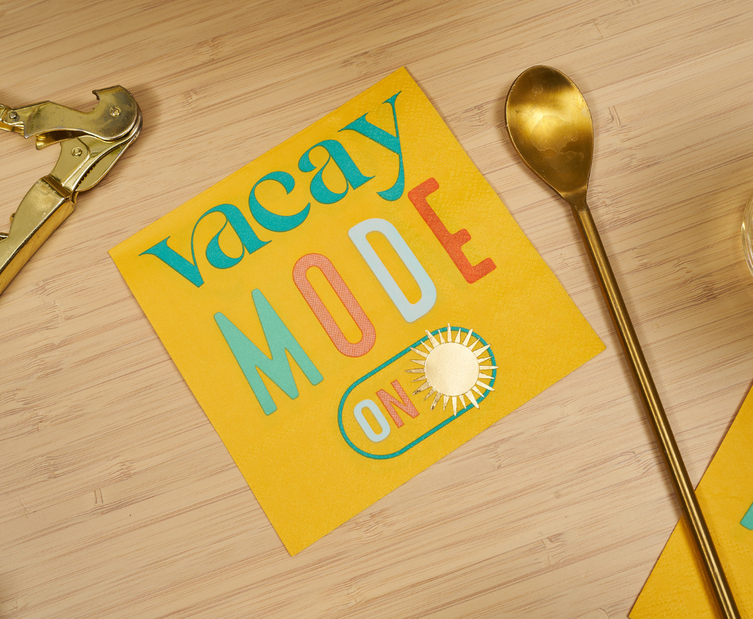 Vacay mode On Cocktail Napkins /26pk