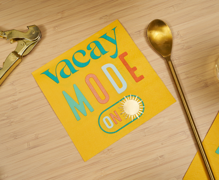 Vacay mode On Cocktail Napkins /26pk
