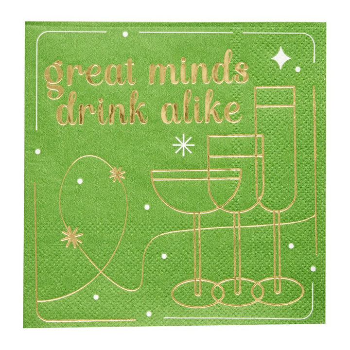 'Great Minds Drinks Alike' Cocktail Napkins/26pk