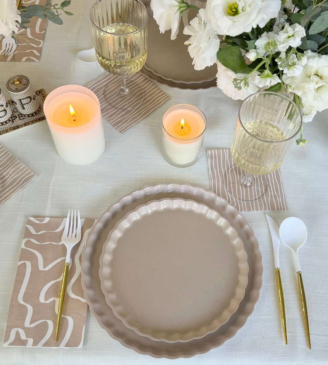 Simply Eco Salad Plate- Sand/8pkg