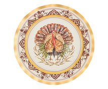 Turkey & Gourds Dinner Plates/8pk