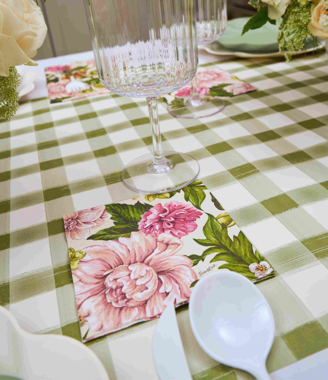 Garden Rose Cocktail Napkins - Pack of 20
