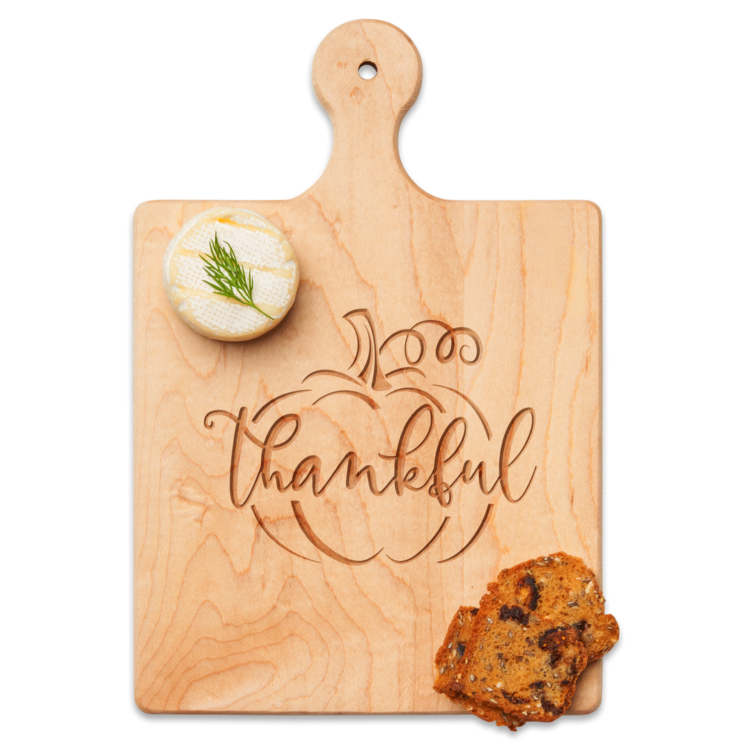 Artisan Maple Paddle Board | Thankful Pumpkin| 9 x 6"