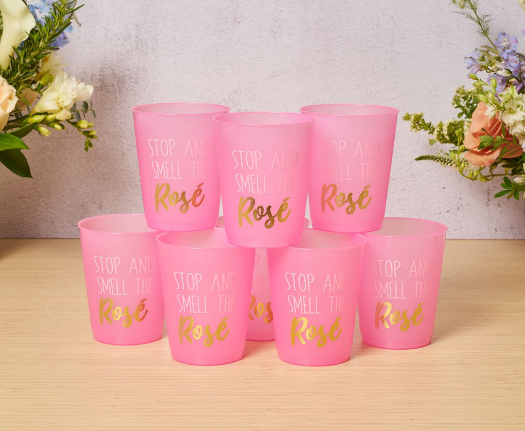 Cocktail Cheers Frost Flex Cups/8pk - Stop and Smell the Rosé