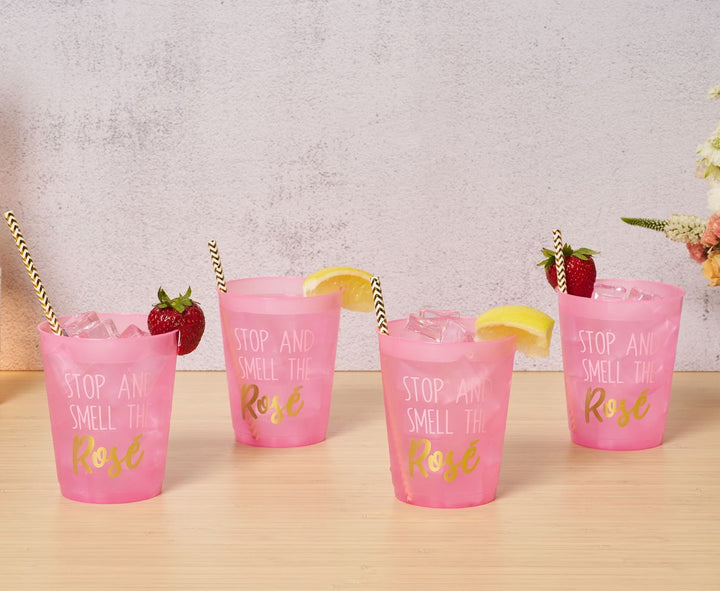 Cocktail Cheers Frost Flex Cups/8pk - Stop and Smell the Rosé