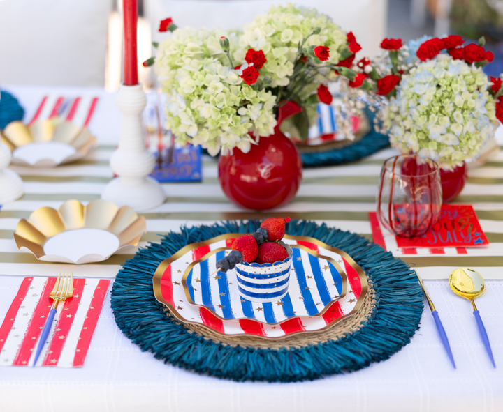 Patriotic Confetti Table Setting