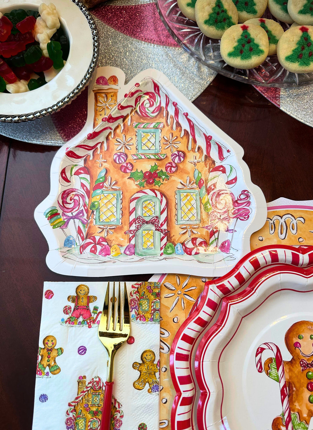 Gingerbread Table Setting