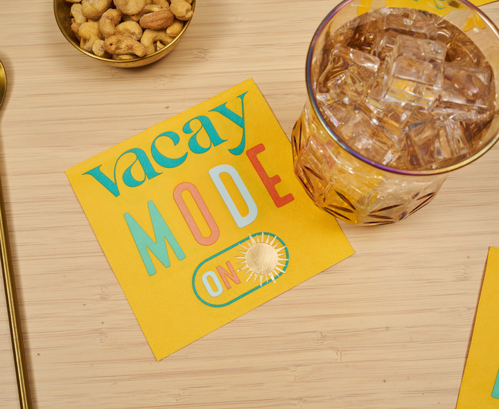 Vacay mode On Cocktail Napkins /26pk