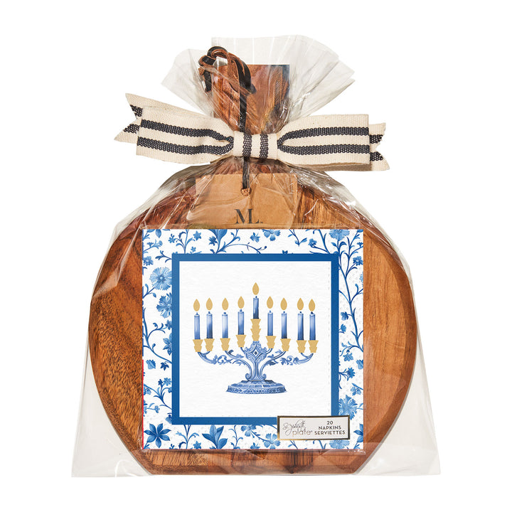 9.75" x 8" Board Gift Kit w/o spreader: Hanukkah Toile