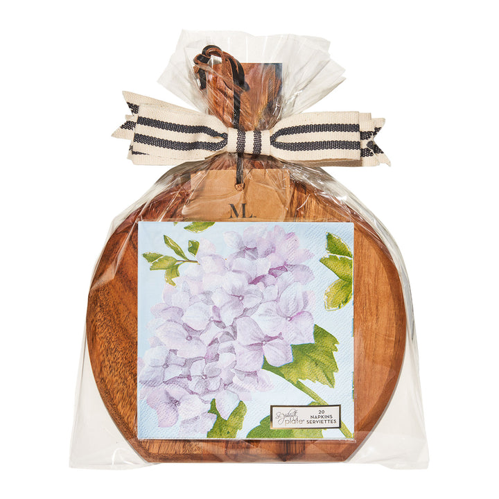 9.75" x 8" Board Gift Kit w/o spreader: Hydrangea
