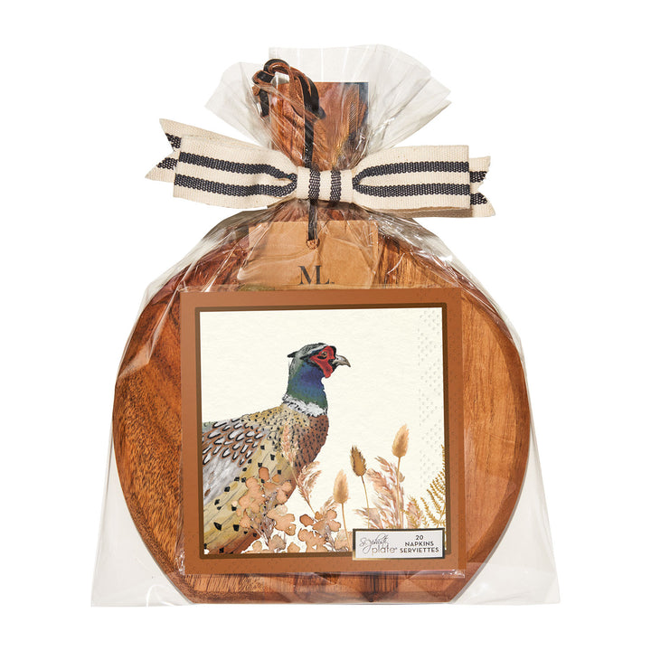 9.75" x 8" Board Gift Kit w/o spreader: Woodland Harvest