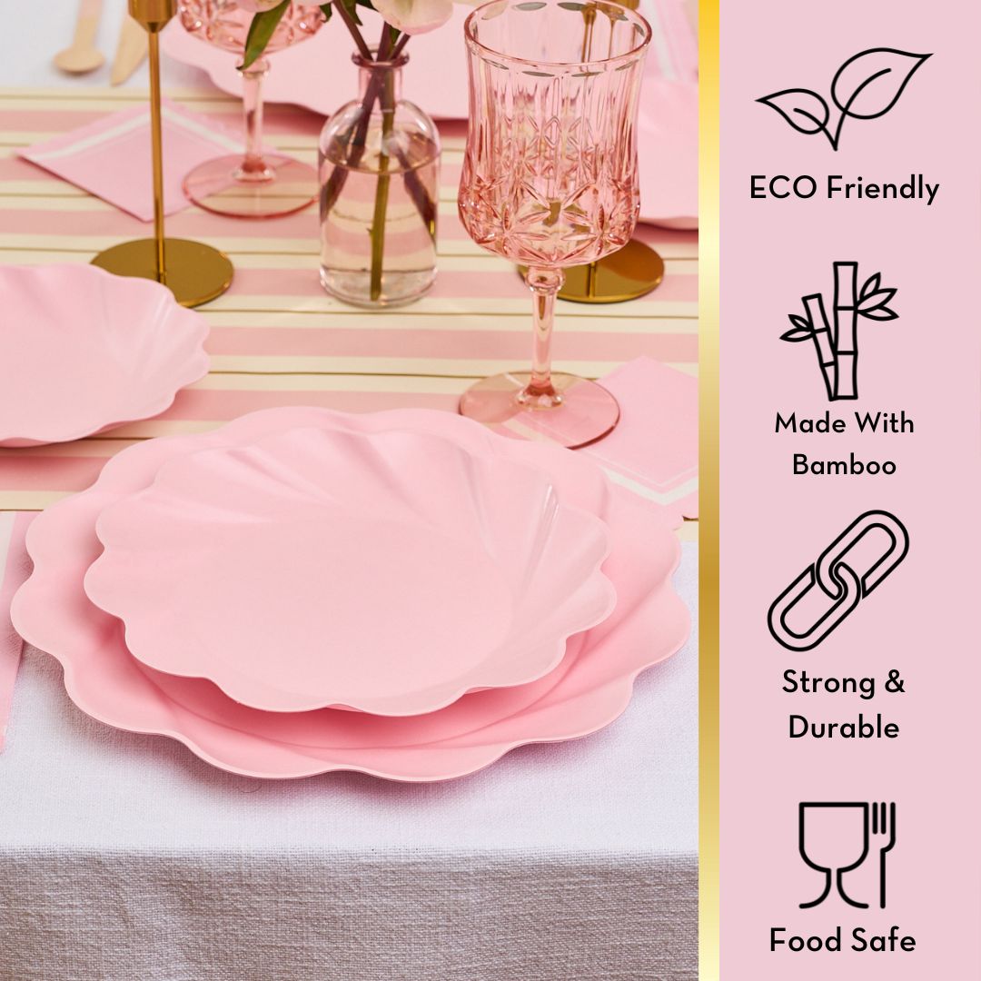 Simply Eco Compostable Dinner Plate Blush/8pkg