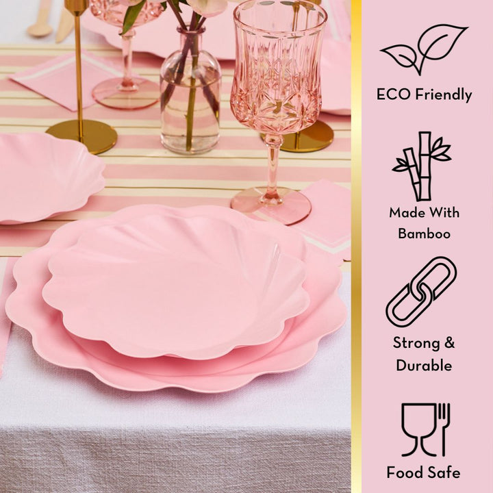 Simply Eco Salad Plate- Blush/8pkg