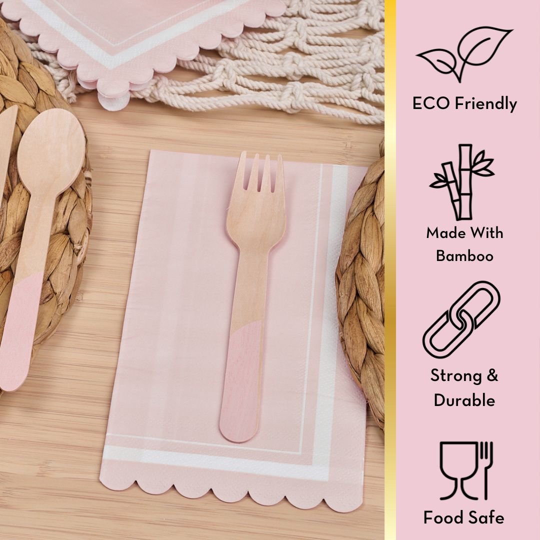 Simply Eco Compostable Table Setting - Blush