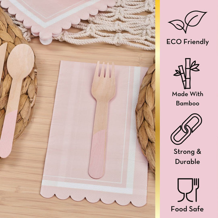 Simply Eco Compostable Table Setting - Blush